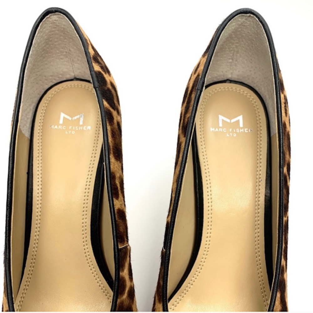 MARC FISHER LEOPARD DALLON POINTED TOE PUMP SHOES - Picture 5 of 10